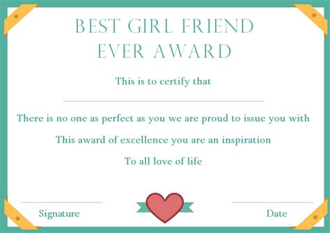 Surprise Your Girlfriend Using These 16 Best Girlfriend Certificate