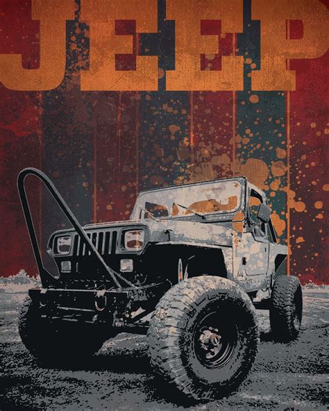 Jeep Poster Designed In Photoshop Poster Design Flyer Design Poster
