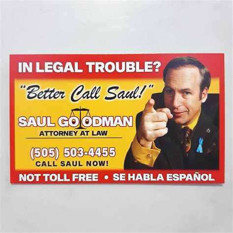 Bob Odenkirk Signed Signature Card Saul Goodman Jimmy Mcgill Breaking