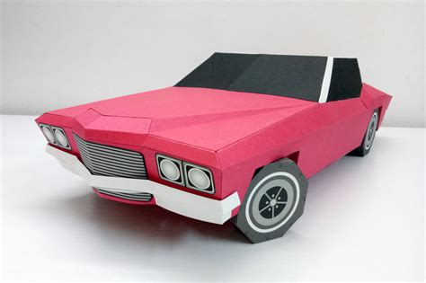 Diy Classic Car 3d Papercraft By Paper Amaze Thehungryjpeg Ph