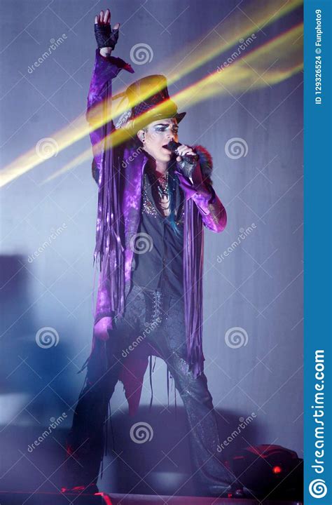 Adam Lambert Performs In Concert Editorial Stock Image - Image of performs, music: 129326524