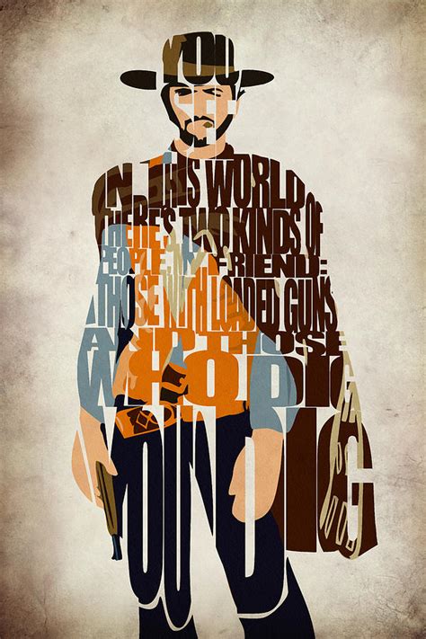 Blondie Poster From The Good The Bad And The Ugly Digital Art By