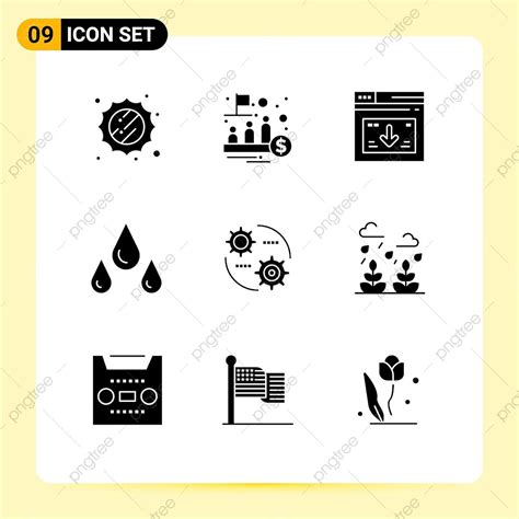 Ui Set Vector Art Png Set Of 9 Modern Ui Icons Symbols Signs For