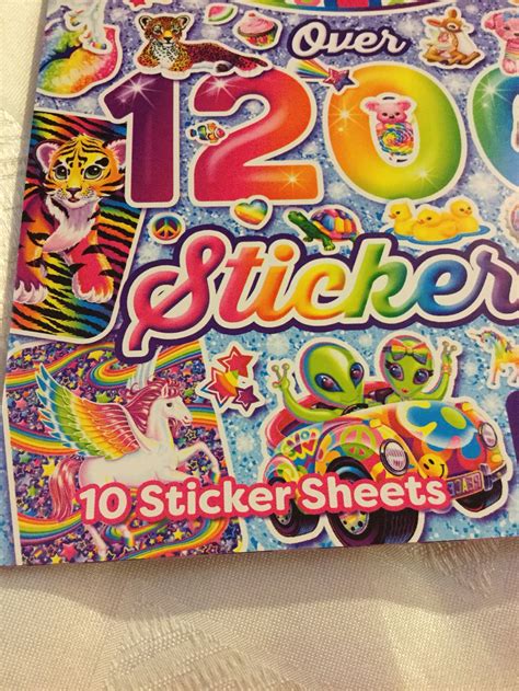 Lisa Frank Sticker Book Over 1200 Colorful Stickers 10 Sheets Etsy