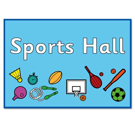 Sports Hall Sign