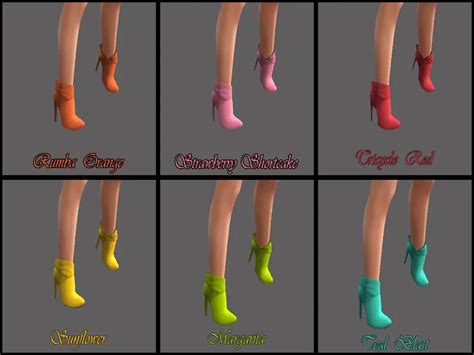 Ankle Cuffed Boots Ver 1 Recolor Mesh Needed