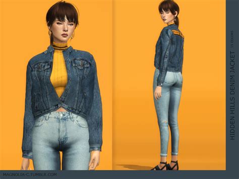 Hidden Hills Denim Jacket By Magnolia C At Tsr Sims 4 Updates