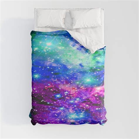 Fox Fur Nebula Galaxy Pink Purple Blue Comforter By 2sweet4words