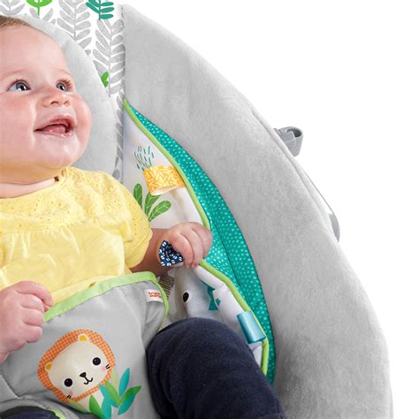 Bright Starts Cradling Bouncer Seat With Vibration And Melodies Jungle Vines