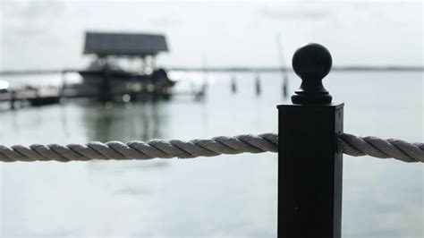 Rope Railing Near Boat Dock Youtube
