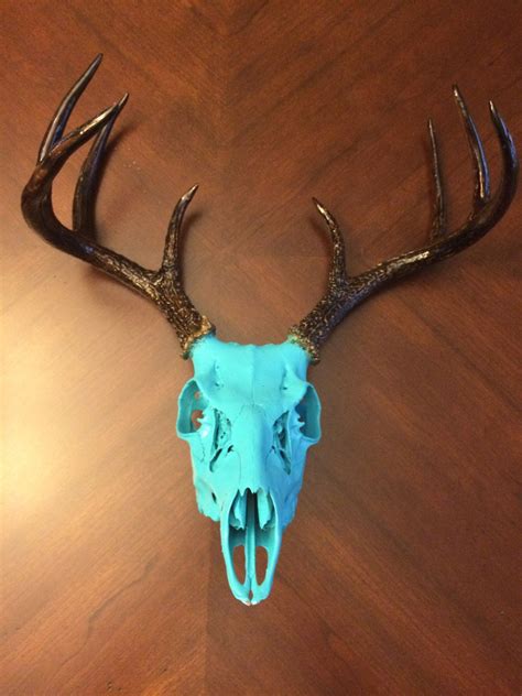 Custom Painted Deer Skull By Urbancowboygoods On Etsy Painted Deer