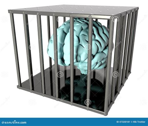 Brain In A Cage Stock Illustration Image 47320181