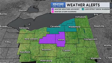 Lake Effect Snow Warning And Winter Weather Advisories Expanded And