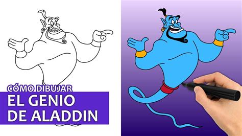 Cómo Dibujar Al Genio De Aladdin Fácil Tutorial De Dibujo Paso A Paso