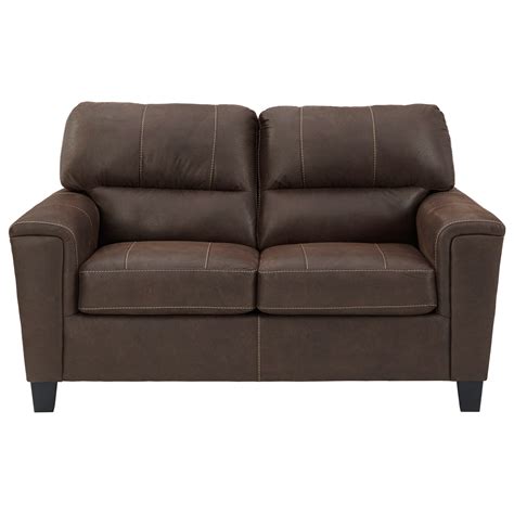 Signature Design By Ashley Navi 9400335 Faux Leather Loveseat