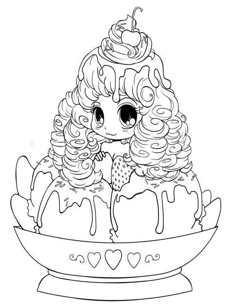 Chibi Coloring Pages Free Printable Chibi Coloring Pages