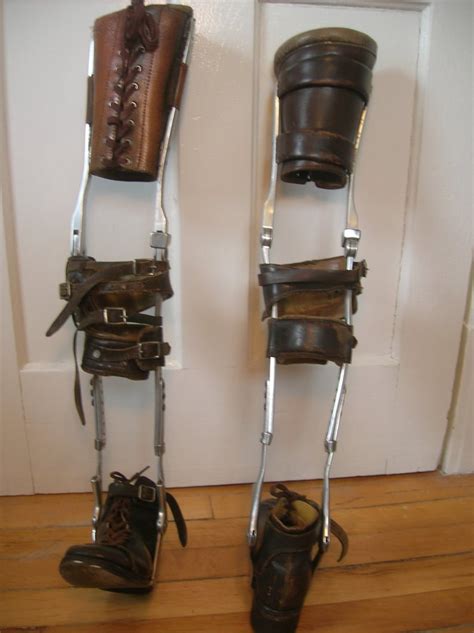 Vintage Leg Braces Polio Medical Device Etsy