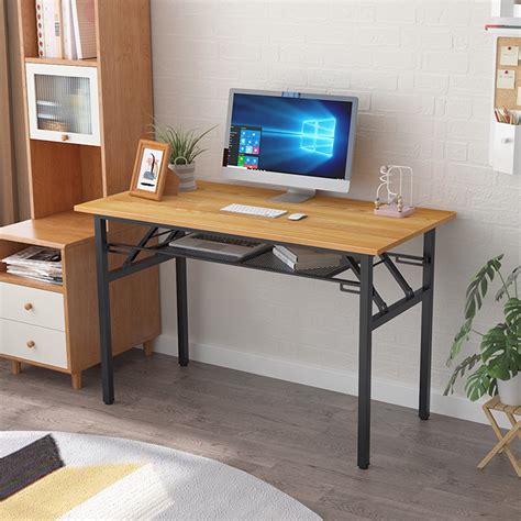 Soges Folding Desk 47 Inches Computer Desk No Assembly Needed