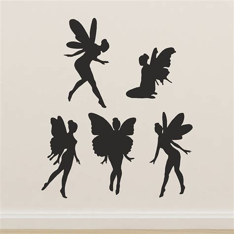 Fairy Vinyl Wall Sticker Set By Oakdene Designs