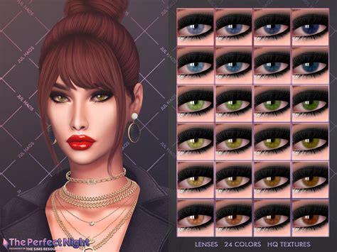 Julhaos Cosmetics The Perfect Night Lenses The Sims 4 Catalog