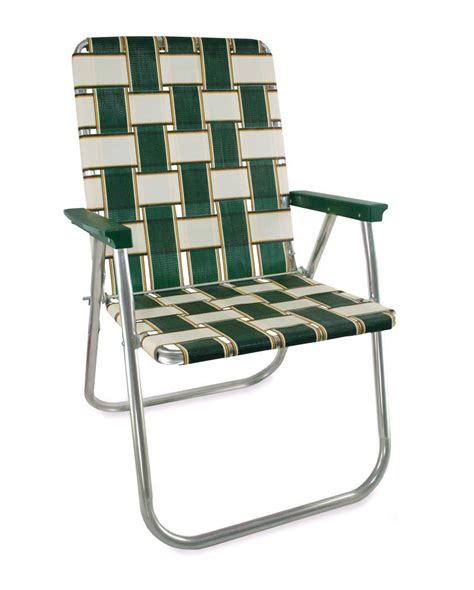 Green Classic Aluminum Folding Webbing Chair Lawn Chair Usa