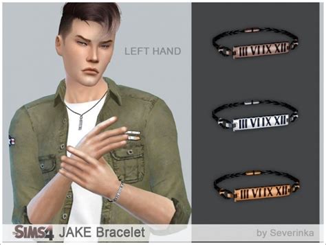 Jake Necklace And Bracelet At Sims By Severinka Sims 4 Updates