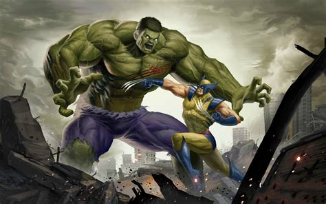 1440x900 Art Hulk Vs Wolverine 4k 1440x900 Resolution Hd 4k Wallpapers