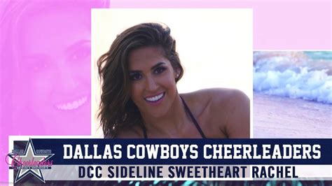 Dallas Cowboys Cheerleaders Sideline Sweetheart Rachel Dallas