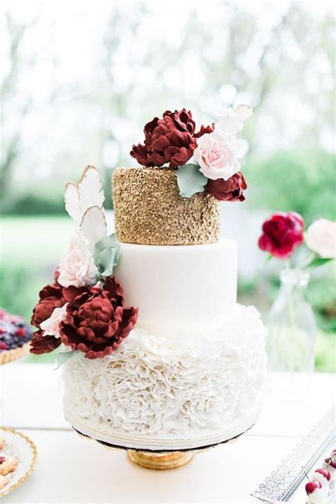 22 romantic burgundy and rose gold fall wedding ideas page 2