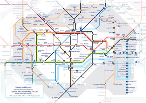 Ive Updated My Restaurant Tube Map To Include Zone 2 Let Me Know What