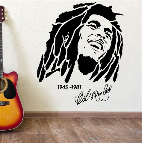 Buy Hot Bob Marley 1945 1981 Vinyl Wall Art Sticker