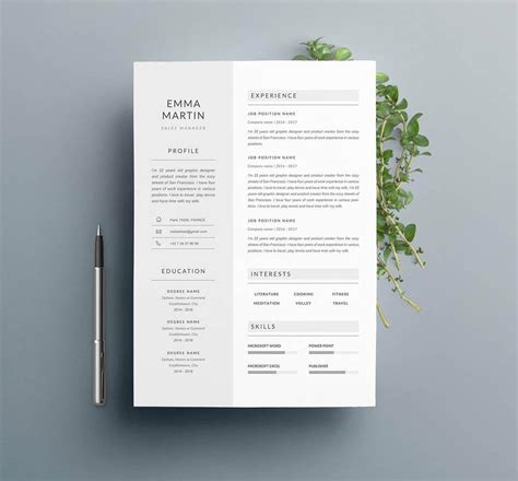 Make sure the cv layout is professional, well formatted and designed, which will allow you to use all the. 15 One Page Resume Templates Examples of 1 Page Format