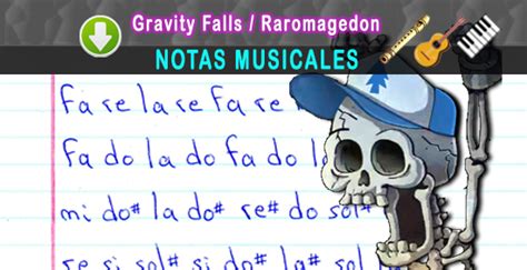 Descarga las mejores canciones de rap de gravity falls 2021, totalmente gratis, sin tener que descargar aplicaciones. Notas Musicales: Gravity Falls / Raromagedon / Notas Musicales + Video Tutorial