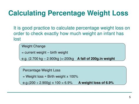 How To Calculate Percentage Weight Loss