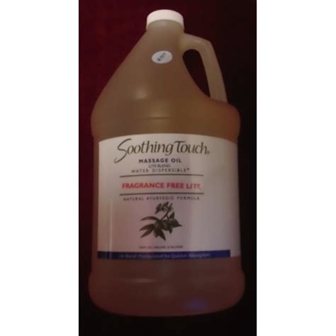 Soothing Touch Lite Fragrance Free Massage Oil 1 Gallon Brody Massage