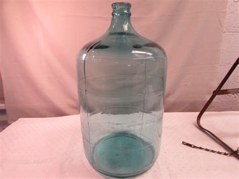 Lot Detail Awesome Vintage 5 Gallon Aces Blue Glass Carboywater Jug