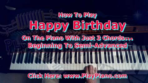 Learn piano, learn piano easily with this new method. How To Play The "Happy Birthday" Song On The Piano - YouTube