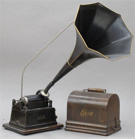 Edison Oak Cylinder Phonograph Model Gem May Robert