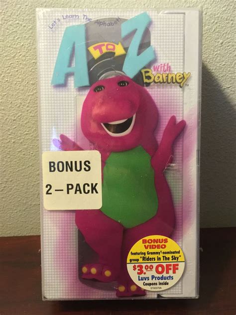 Lets Learn The Alphabet A To Z With Barney Vhs New Sealed 2 Tape