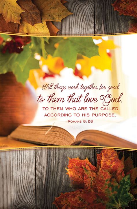 Church Bulletin 11 Fall And Thanksgiving All Things Pack Of 100