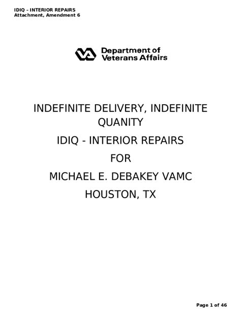 Indefinite Deliveryindefinite Quantity Idiq For Repairs Doc