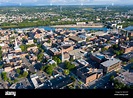 Aerial of downtown Troy, New York, USA Stock Photo - Alamy
