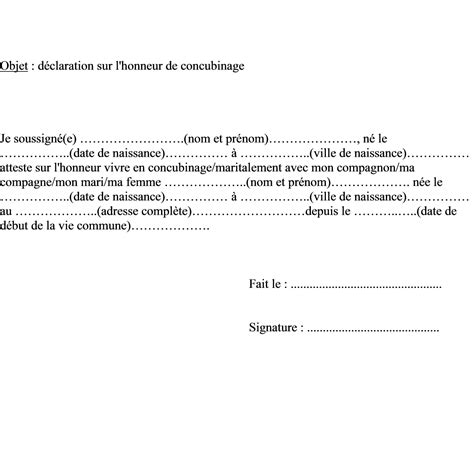 Exemple De Lettre Attestation Sur L Honneur Financial Report