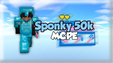 Sponky 50k Mcpe Texture Pack By Justdeserved Youtube