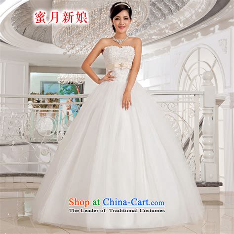 Honeymoon Bride Wedding Dresses 2015 Korean Lace Heart Shaped And Chest