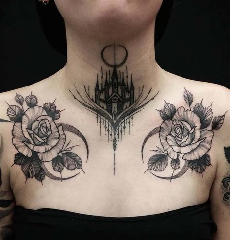 Chest Piece Tattoo Ideas For Women Tattoo Design