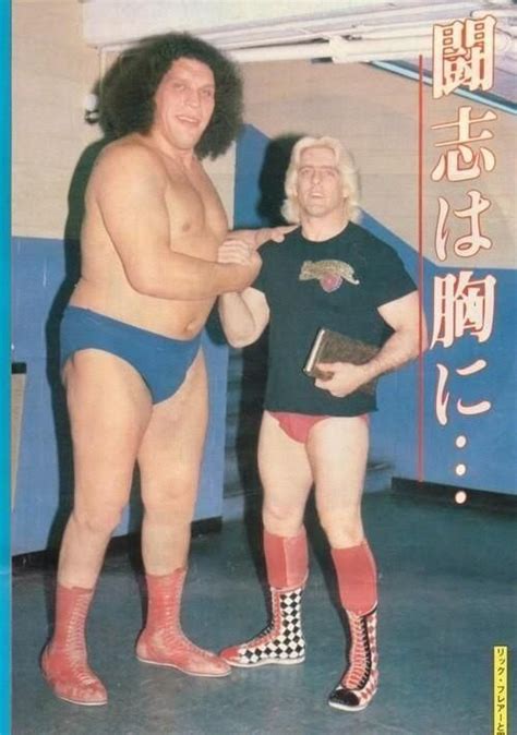Pin By David Lawrence On Wrestling Ric Flair Andre The Giant