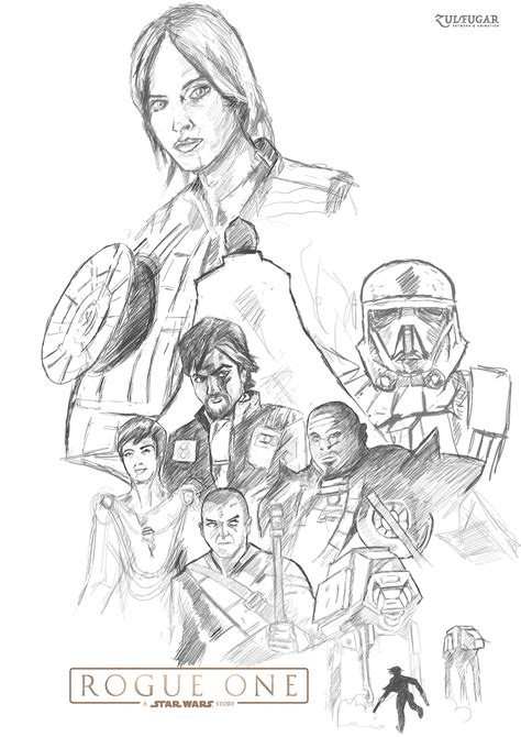 Rogue One A Star Wars Story Fan Illustration On Behance