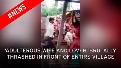 Shocking Footage Shows Jilted Husband Tying Up Wife And Lover To