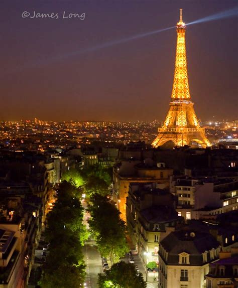 Travel Paris Eiffel Tower Panoramic View By Longworldphotography